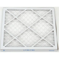 Pleated Air Filter: Wire-Backed Pleated, MERV 8, Synthetic, 35% Efficient, 16" High, 16" Wide, 1" Deep