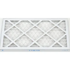 Pleated Air Filter: Wire-Backed Pleated, MERV 8, Synthetic, 35% Efficient, 12" High, 20" Wide, 1" Deep