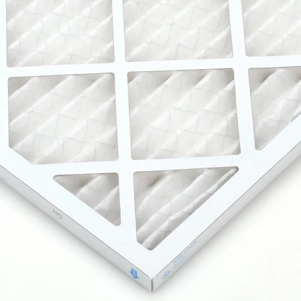 Pleated Air Filter: Wire-Backed Pleated, MERV 10, Synthetic, 55% Efficient, 20" High, 24" Wide, 1" Deep