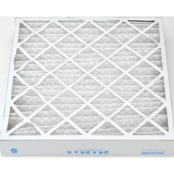 Pleated Air Filter: Wire-Backed Pleated, MERV 10, Synthetic, 55% Efficient, 24" High, 24" Wide, 4" Deep