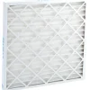Pleated Air Filter: Wire-Backed Pleated, MERV 8, Synthetic, 35% Efficient, 25" High, 25" Wide, 2" Deep
