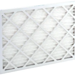 Pleated Air Filter: Wire-Backed Pleated, MERV 8, Synthetic, 35% Efficient, 18" High, 24" Wide, 1" Deep