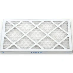 Pleated Air Filter: Wire-Backed Pleated, MERV 10, Synthetic, 55% Efficient, 12" High, 20" Wide, 1" Deep