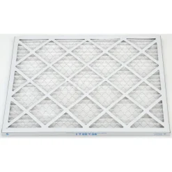Pleated Air Filter: Wire-Backed Pleated, MERV 10, Synthetic, 55% Efficient, 20" High, 25" Wide, 1" Deep