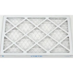 Pleated Air Filter: Wire-Backed Pleated, MERV 8, Synthetic, 35% Efficient, 15" High, 20" Wide, 1" Deep