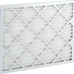 Pleated Air Filter: Wire-Backed Pleated, MERV 8, Synthetic, 35% Efficient, 18" High, 22" Wide, 1" Deep
