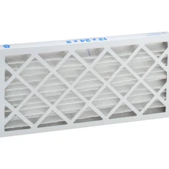 Pleated Air Filter: Wire-Backed Pleated, MERV 10, Synthetic, 55% Efficient, 12" High, 24" Wide, 2" Deep