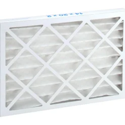 Pleated Air Filter: Wire-Backed Pleated, MERV 8, Synthetic, 35% Efficient, 14