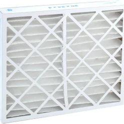 Pleated Air Filter: Wire-Backed Pleated, MERV 8, Synthetic, 35% Efficient, 20" High, 24" Wide, 4" Deep