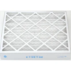 Pleated Air Filter: Wire-Backed Pleated, MERV 8, Synthetic, 35% Efficient, 20