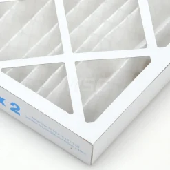 Pleated Air Filter: Wire-Backed Pleated, MERV 8, Synthetic, 35% Efficient, 15" High, 20" Wide, 2" Deep