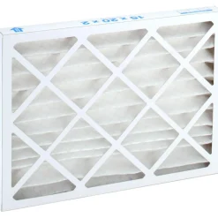 Pleated Air Filter: Wire-Backed Pleated, MERV 8, Synthetic, 35% Efficient, 15" High, 20" Wide, 2" Deep