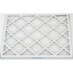 Pleated Air Filter: Wire-Backed Pleated, MERV 8, Synthetic, 35% Efficient, 20" High, 24" Wide, 1" Deep