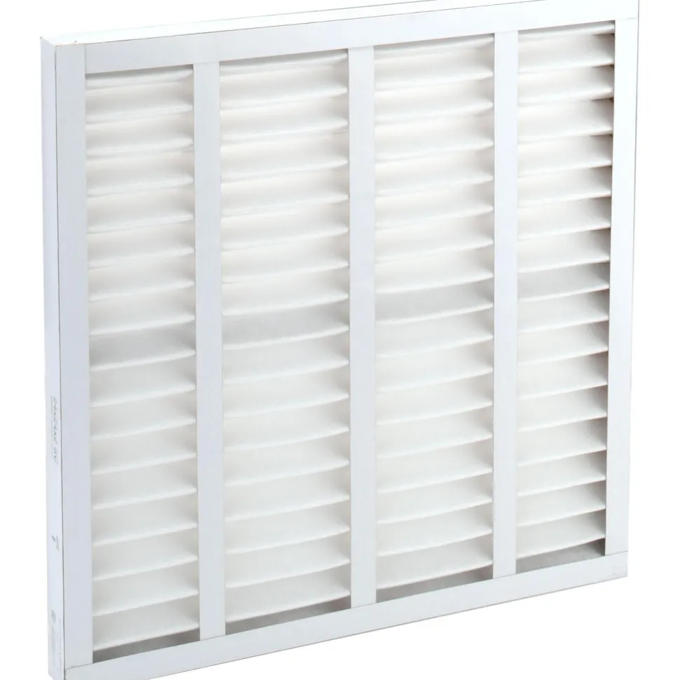 Pleated Air Filter: Wireless Pleated, MERV 8, Synthetic, 35% Efficient, 24" High, 24" Wide, 2" Deep