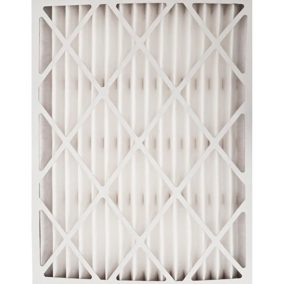 Pleated Air Filter: Wireless Pleated, MERV 8, Synthetic, 20" High, 25" Wide, 2" Deep