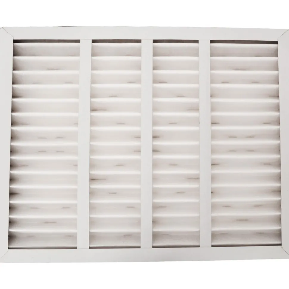 Pleated Air Filter: Wireless Pleated, MERV 8, Synthetic, 20" High, 25" Wide, 2" Deep