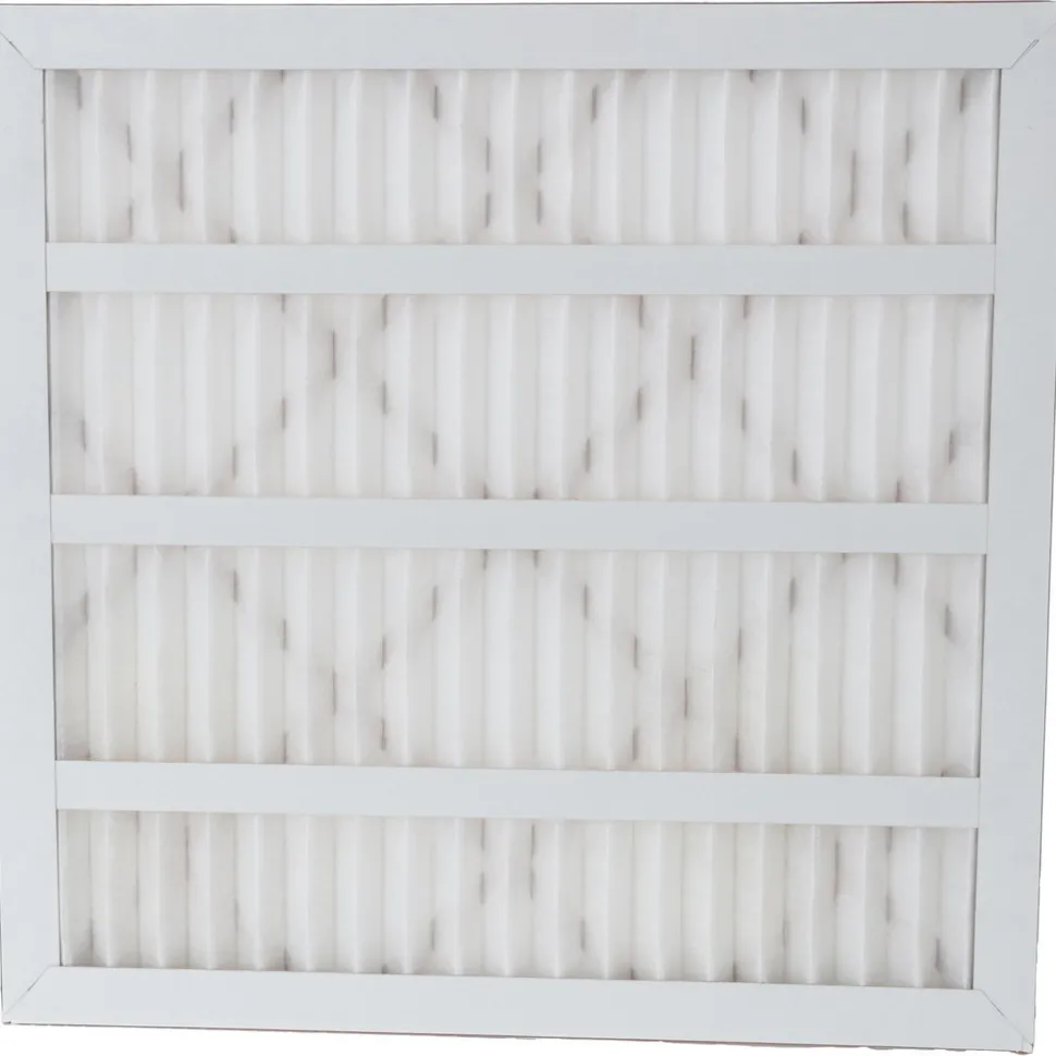 Pleated Air Filter: Wireless Pleated, MERV 8, Synthetic, 20" High, 20" Wide, 1" Deep