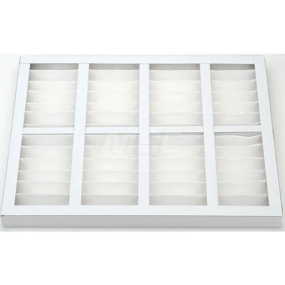 Pleated Air Filter: Wireless Pleated, MERV 8, Synthetic, 35% Efficient, 20" High, 25" Wide, 2" Deep