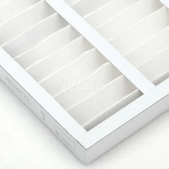 Pleated Air Filter: Wireless Pleated, MERV 8, Synthetic, 35% Efficient, 20