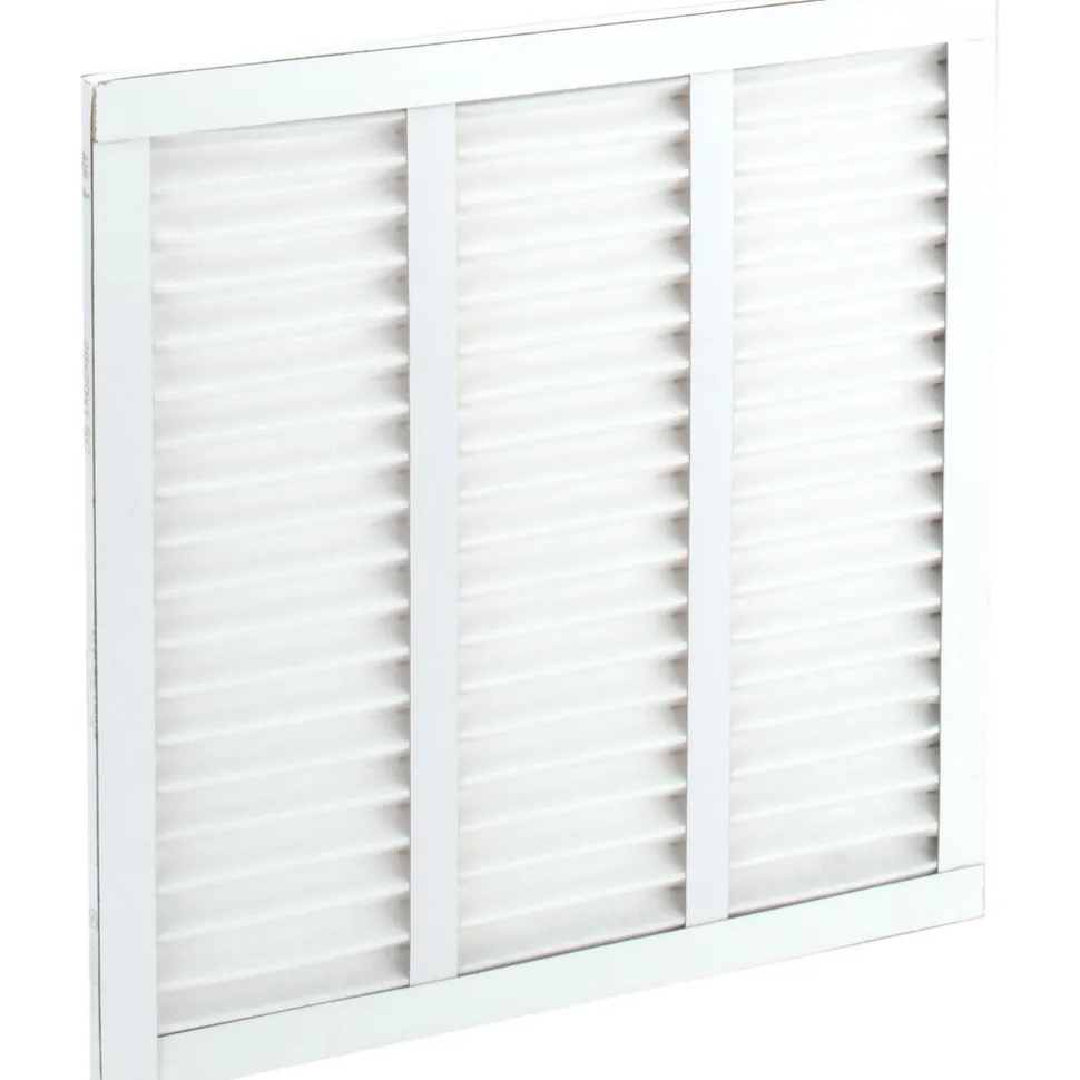 Pleated Air Filter: Wireless Pleated, MERV 8, Synthetic, 35% Efficient, 20" High, 20" Wide, 1" Deep
