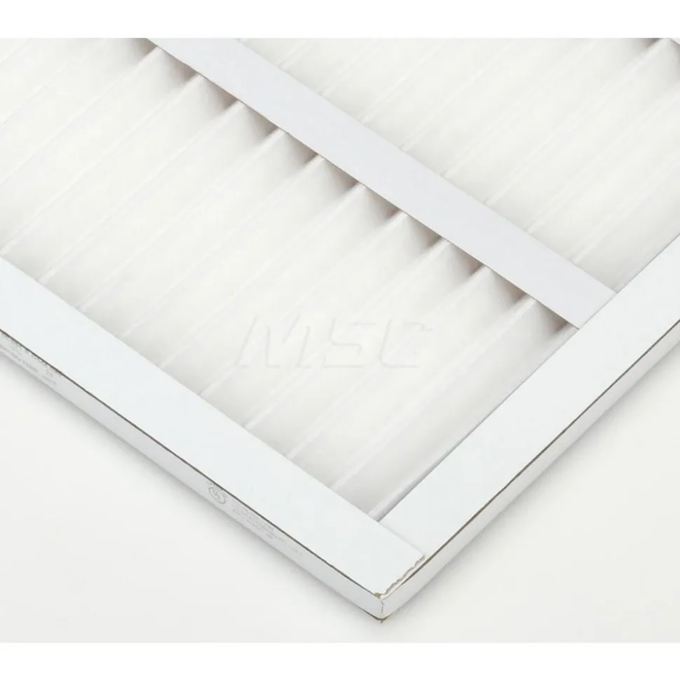 Pleated Air Filter: Wireless Pleated, MERV 8, Synthetic, 35% Efficient, 20" High, 20" Wide, 1" Deep