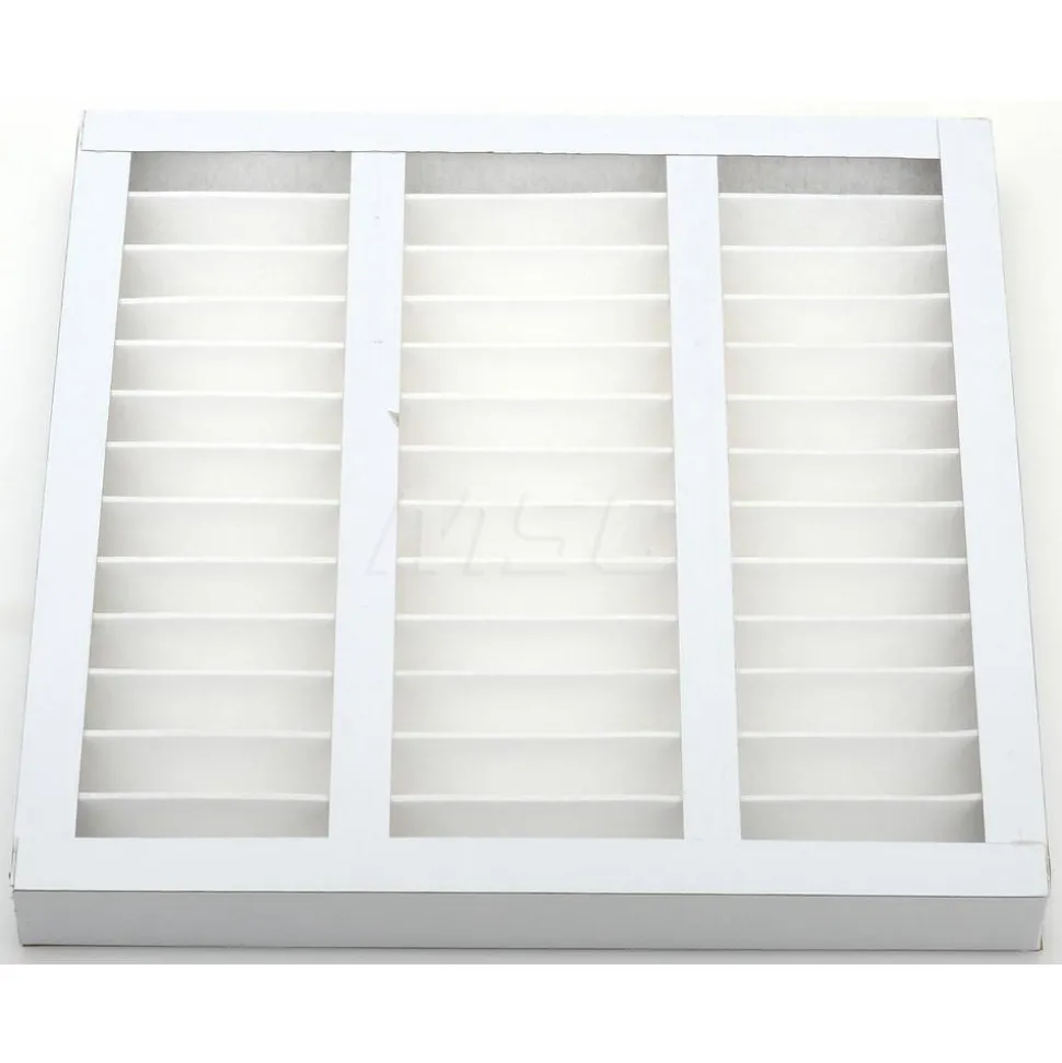 Pleated Air Filter: Wireless Pleated, MERV 8, Synthetic, 35% Efficient, 18" High, 18" Wide, 2" Deep