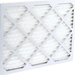 Pleated Air Filter: Wireless Pleated, MERV 8, Synthetic, 35% Efficient, 16" High, 20" Wide, 1" Deep