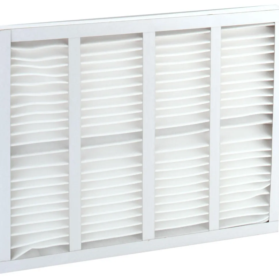 Pleated Air Filter: Wireless Pleated, MERV 8, Synthetic, 35% Efficient, 20" High, 25" Wide, 2" Deep