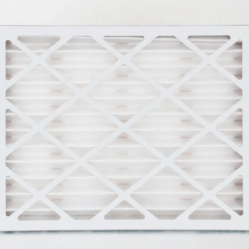Pleated Air Filter: Wireless Pleated, MERV 8, Synthetic, 16" High, 20" Wide, 2" Deep