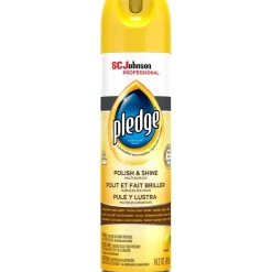 Pledge Polish and Shine Lemon Furniture Polish, 14.2oz Aerosol Can