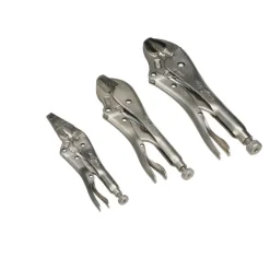 Plier Set: 3 Pc, Locking Pliers
