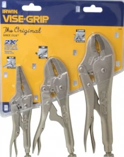 Plier Set: 3 Pc, Locking Pliers