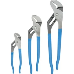Plier Set: 3 Pc, Tongue & Groove Pliers