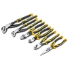Plier Sets: Plier Type Included: Tongue & Groove Linesman Diagonal Cutting Long Nose Slip Joint; Set Type: Plier Set; Container Type: Carded; Overall Length: 13.8