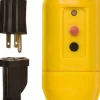 Plug-In GFCI Cord Set: 1.5' Cord, 15A, 125V