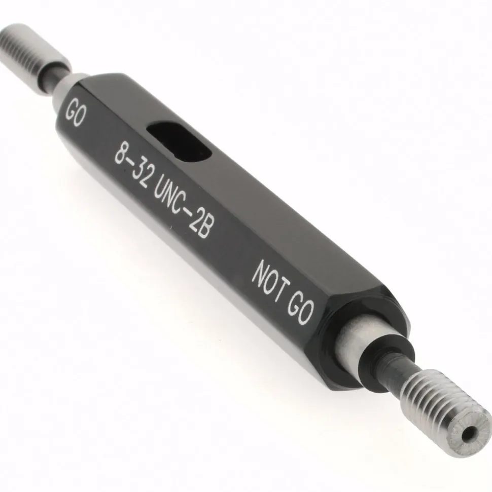 Plug Thread Gage: #8-32 Thread, 2B Class, Double End, Go & No Go