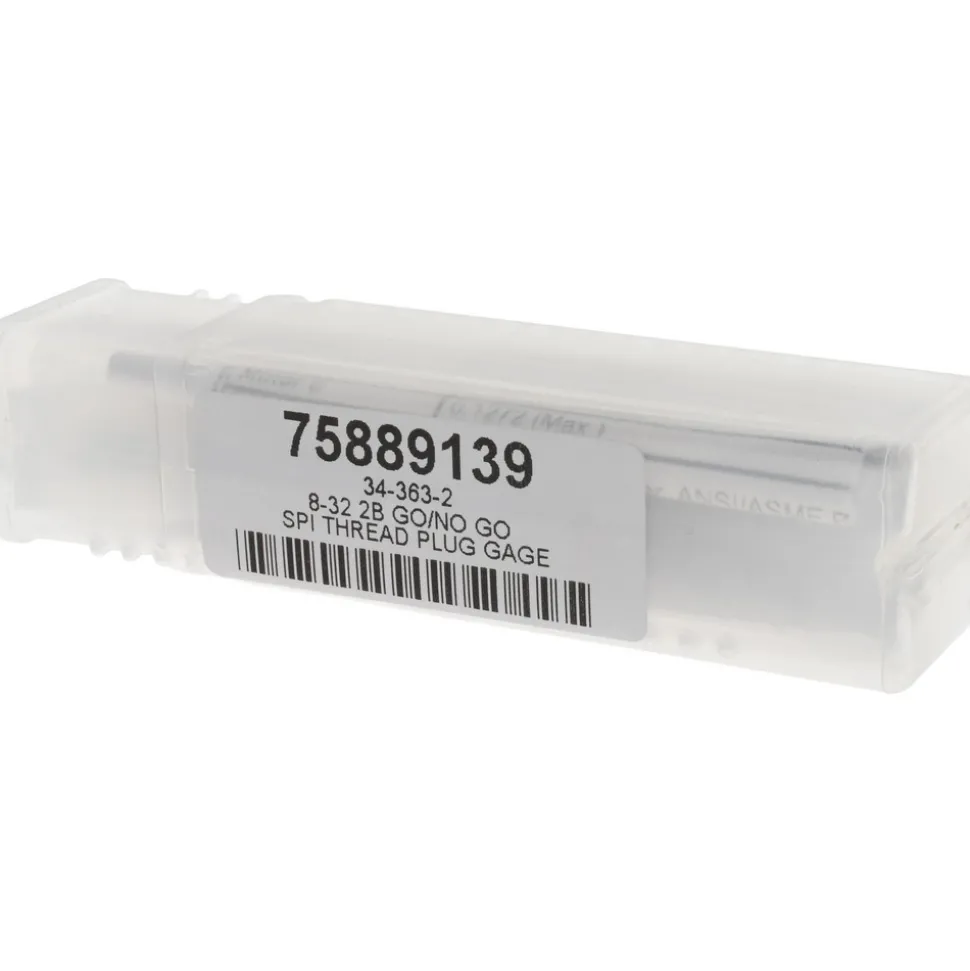 Plug Thread Gage: #8-32 Thread, 2B Class, Double End, Go & No Go