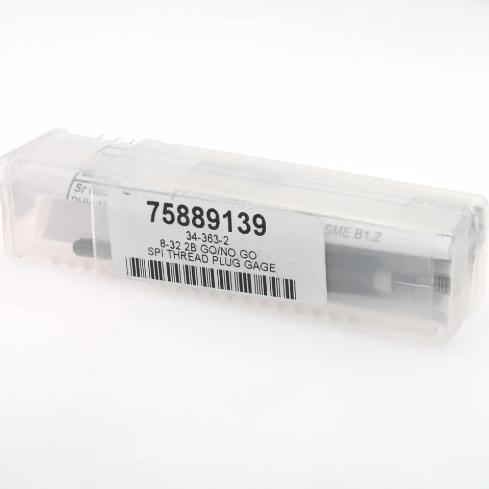 Plug Thread Gage: #8-32 Thread, 2B Class, Double End, Go & No Go