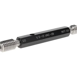 Plug Thread Gage: 1/2-13 Thread, 2B Class, Double End, Go & No Go