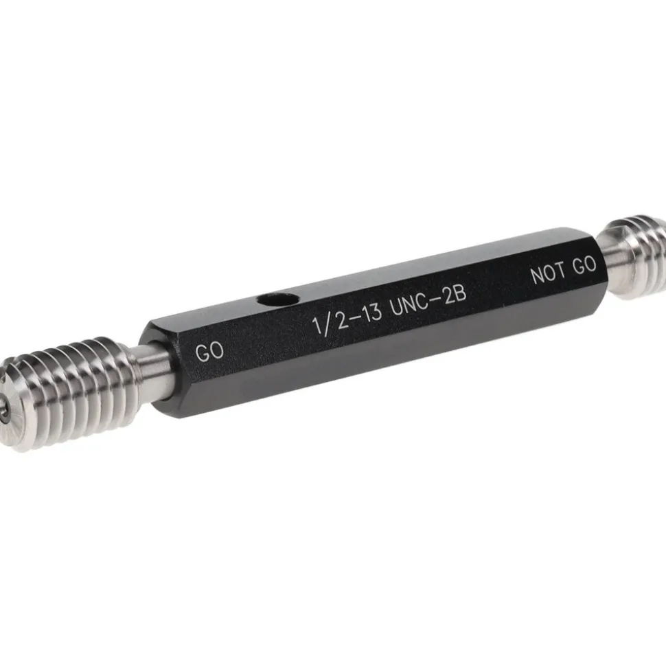 Plug Thread Gage: 1/2-13 Thread, 2B Class, Double End, Go & No Go
