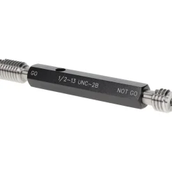 Plug Thread Gage: 1/2-13 Thread, 2B Class, Double End, Go & No Go