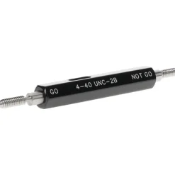 Plug Thread Gage: #4-40 Thread, 2B Class, Double End, Go & No Go