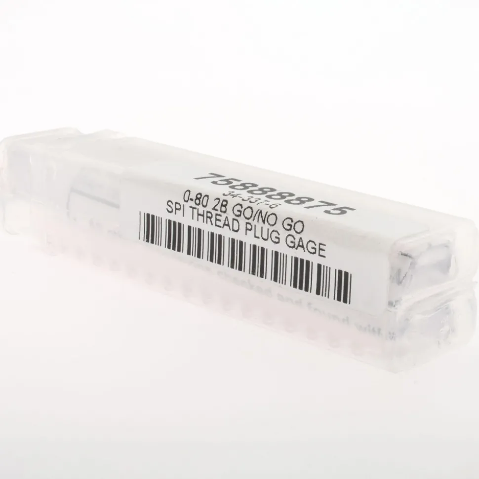 Plug Thread Gage: #0-80 Thread, 2B Class, Double End, Go & No Go