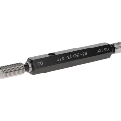 Plug Thread Gage: 3/8-24 Thread, 2B Class, Double End, Go & No Go