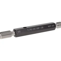 Plug Thread Gage: 7/16-20 Thread, 2B Class, Double End, Go & No Go