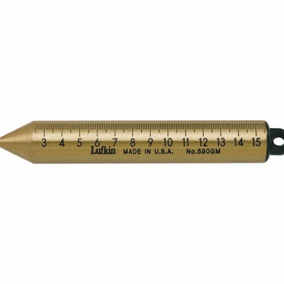 Plumb Bobs: Weight (oz.): 20.00; Bob Type: Plumb Bob; Material: Brass; Replaceable Tip: No