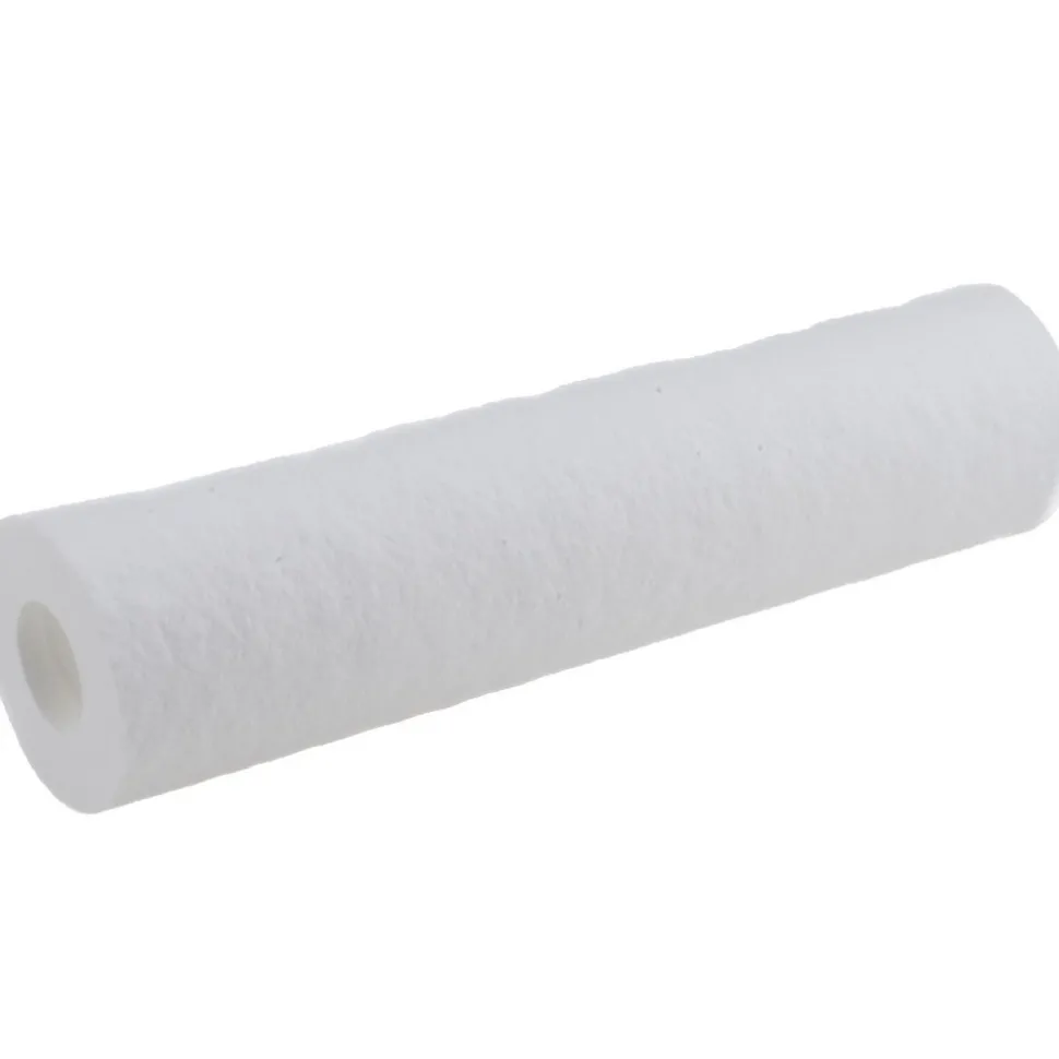 Plumbing Cartridge Filter: 2-1/2" OD, 9-7/8" Long, 1 micron, Polypropylene