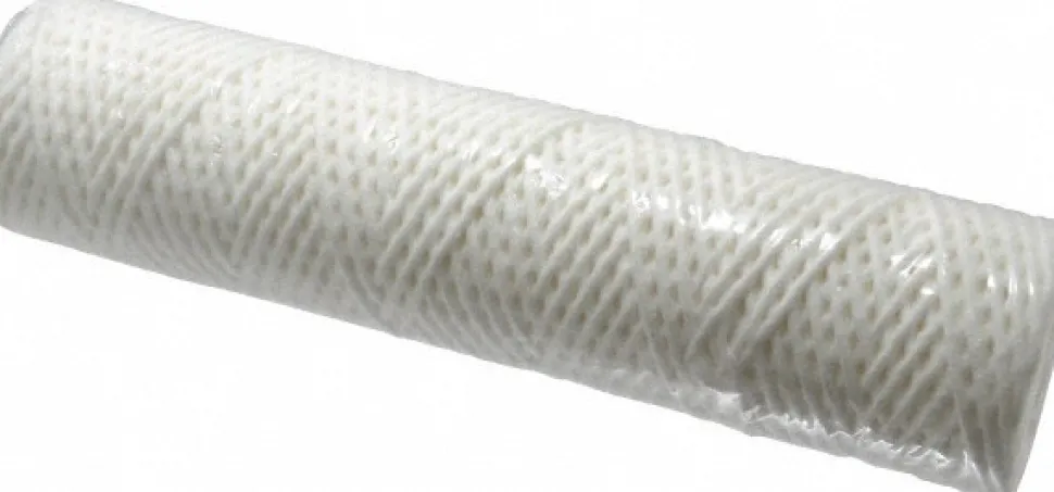 Plumbing Cartridge Filter: 2-1/2" OD, 10" Long, 20 micron, Cotton
