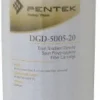 Plumbing Cartridge Filter: 4-1/2" OD, 20" Long, 50/5 micron, Polypropylene