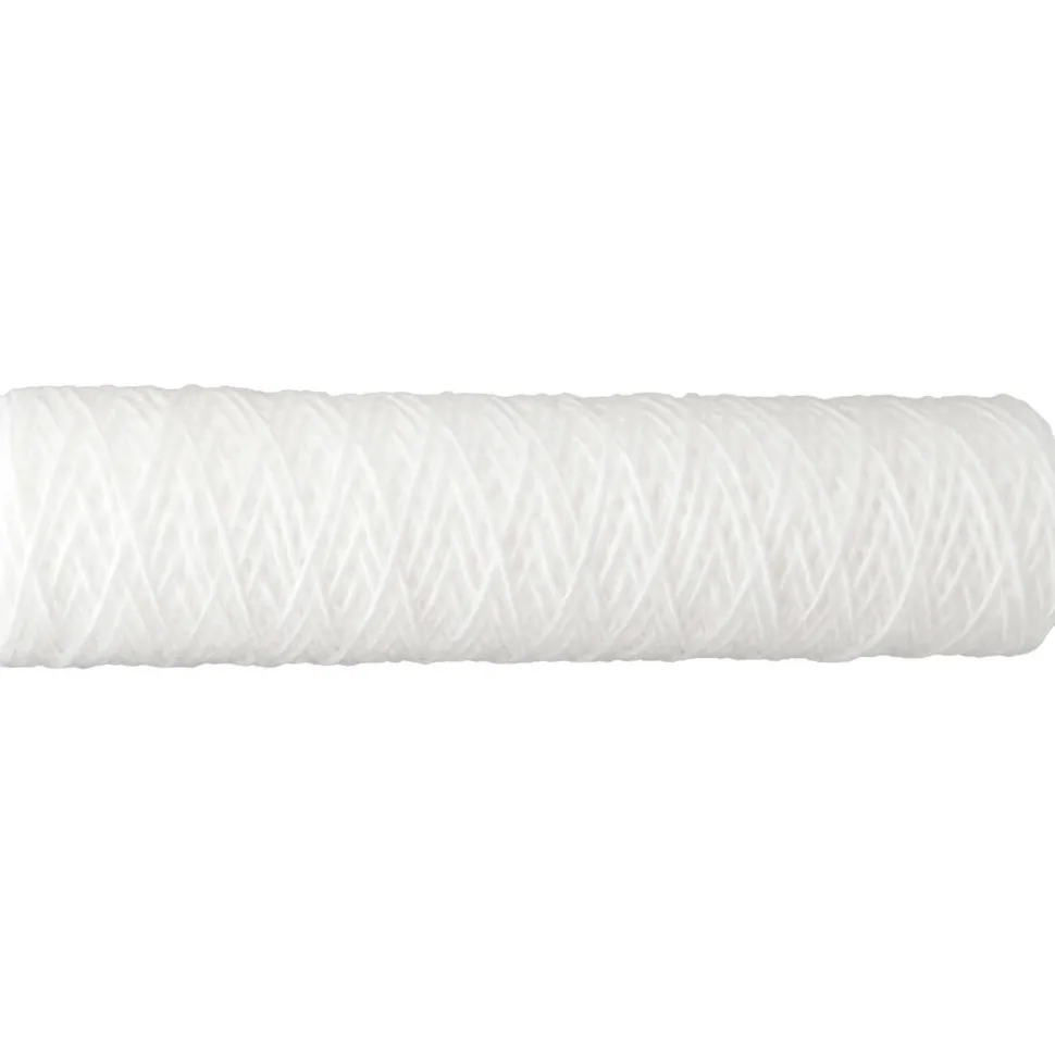 Plumbing Cartridge Filter: 2-1/2" OD, 9-7/8" Long, 10 micron, Polypropylene